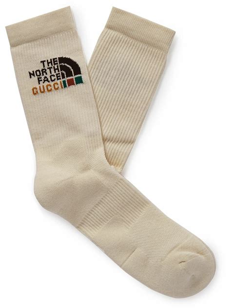 north face x gucci socks|gucci north face socks neutral.